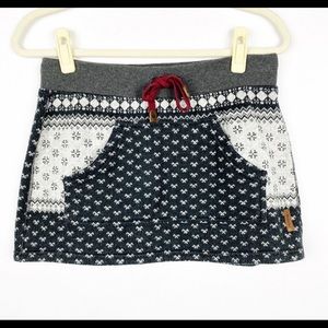ISO - Roots Canada Knit Fair Isle Mini Skirt